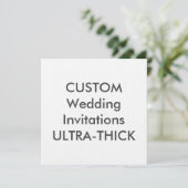 Invitations de mariage Carré ULTRA-THICK 360 lb 5, (Debout devant)