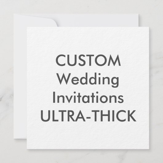 Invitations de mariage Carré ULTRA-THICK 360 lb 5, (Devant)