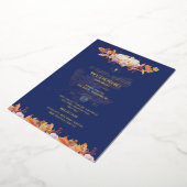 Invitations de mariage catholique Automne Citrouil (Rotation)