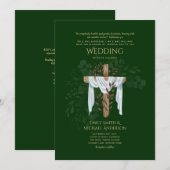 Invitations de mariage catholique Christian Elegan (Devant / Derrière)