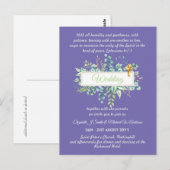 Invitations de mariage catholique moderne Botaniqu (Devant / Derrière)