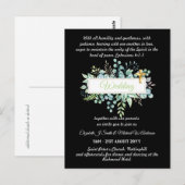 Invitations de mariage catholique moderne Botaniqu (Devant / Derrière)