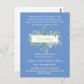 Invitations de mariage catholique moderne Botaniqu (Devant / Derrière)