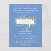 Invitations de mariage catholique moderne Botaniqu