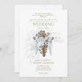 Invitations de mariage catholique moderne Élégant  (Devant / Derrière)