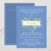 Invitations de mariage catholique Verdure botaniqu (Devant / Derrière)