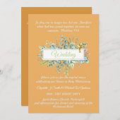 Invitations de mariage catholique Verdure botaniqu (Devant / Derrière)