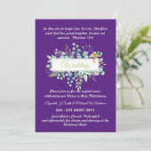 Invitations de mariage catholique Verdure botaniqu (Debout devant)