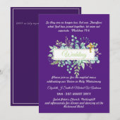 Invitations de mariage catholique Verdure botaniqu (Devant / Derrière)