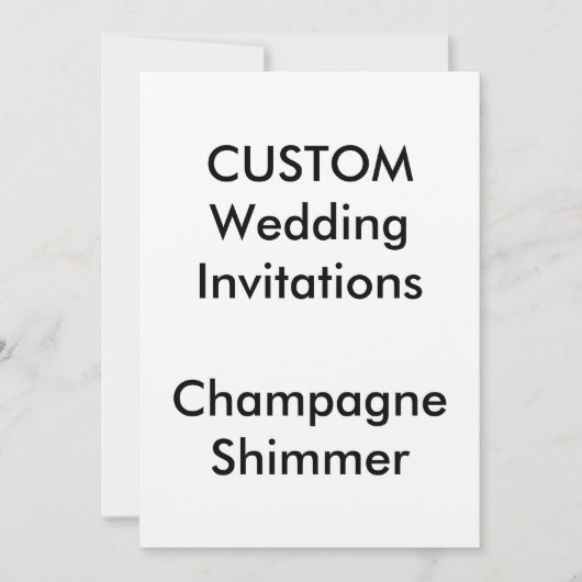 Invitations de mariage CHAMPAGNE SHIMMER personnal (Devant)