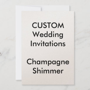 Invitations de mariage CHAMPAGNE SHIMMER personnal