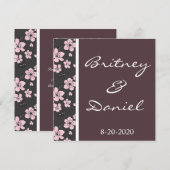 Invitations de mariage Cherry Blossom (Devant / Derrière)