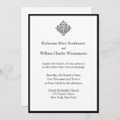 Invitations de mariage chic (Devant / Derrière)