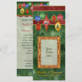 Invitations de mariage classique de Noël Ornament (Devant / Derrière)