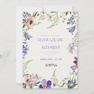 Invitations de mariage classiques avec une touche