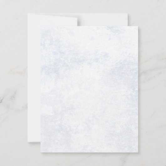 Invitations de mariage classiques en bleu (Dos)