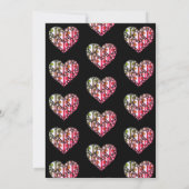 INVITATIONS DE MARIAGE COLORÉES EN COEUR ÉLÉGANT (Dos)