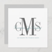 Invitations de mariage contemporaines + classiques (Devant / Derrière)