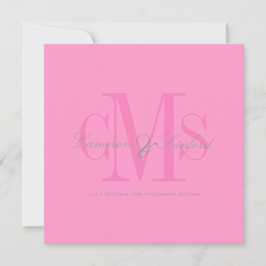 Invitations de mariage contemporaines + classiques (Devant)