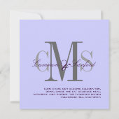Invitations de mariage contemporaines + classiques (Dos)