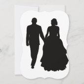 Invitations de mariage Couple Silhouette (Devant)