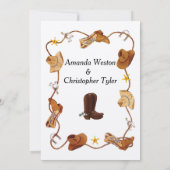 Invitations de mariage Cowboy (Dos)