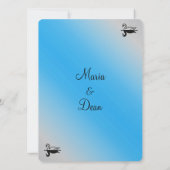 Invitations de mariage cygne (Dos)