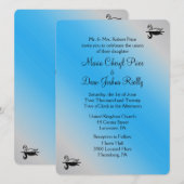 Invitations de mariage cygne (Devant / Derrière)