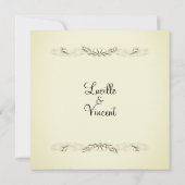 Invitations De Mariage D'Accent Traditionnelles Si (Dos)
