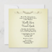 Invitations De Mariage D'Accent Traditionnelles Si (Devant)