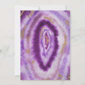 Invitations de mariage d'âge mauve doré (Dos)