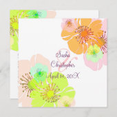 Invitations de mariage d'Aloha/Luau (Devant / Derrière)