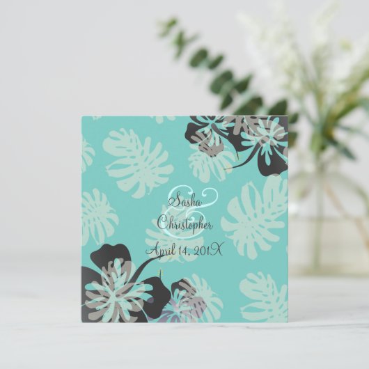 Invitations de mariage d'Aloha/Luau (Debout devant)