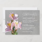 Invitations de mariage d'Alstroemeria (Devant)
