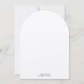 Invitations de Mariage damassé noir (Devant)