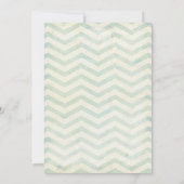 Invitations de mariage d'ancre nautique Chevron (Dos)
