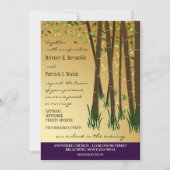 Invitations de mariage dans la forêt enchantée de  (Devant)