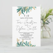 Invitations de mariage dans l'arbre vert (Debout devant)