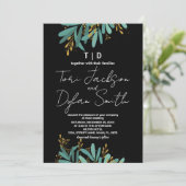 Invitations de mariage dans l'arbre vert (Debout devant)