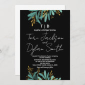 Invitations de mariage dans l'arbre vert (Devant / Derrière)