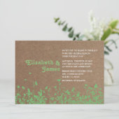 Invitations de mariage dans le jardin (Debout devant)