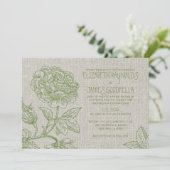Invitations de mariage dans le jardin du pays (Debout devant)