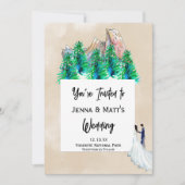 Invitations de mariage dans le parc naturel (Devant)