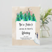 Invitations de mariage dans le parc naturel (Debout devant)