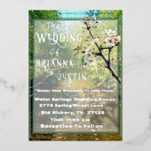 Invitations de mariage dans le ruisseau aquatique  (Recto)