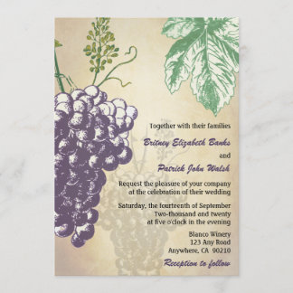 Invitations de mariage dans le vignoble de Toscane