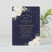 Invitations de mariage dans les bois d'hiver (Debout devant)