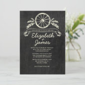 Invitations de mariage d'ardoise occidentale (Debout devant)