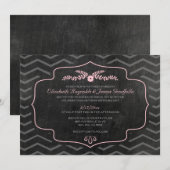 Invitations de mariage d'ardoises modernes (Devant / Derrière)
