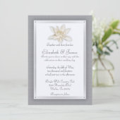 Invitations de mariage d'argent (Debout devant)